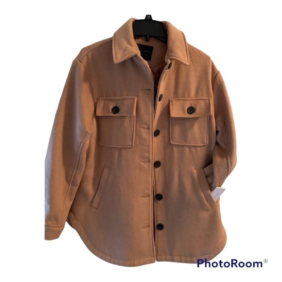 SOLD - NWT SANCTUARY wool blend Shacket Camel colour medium - Picture 7 of 11